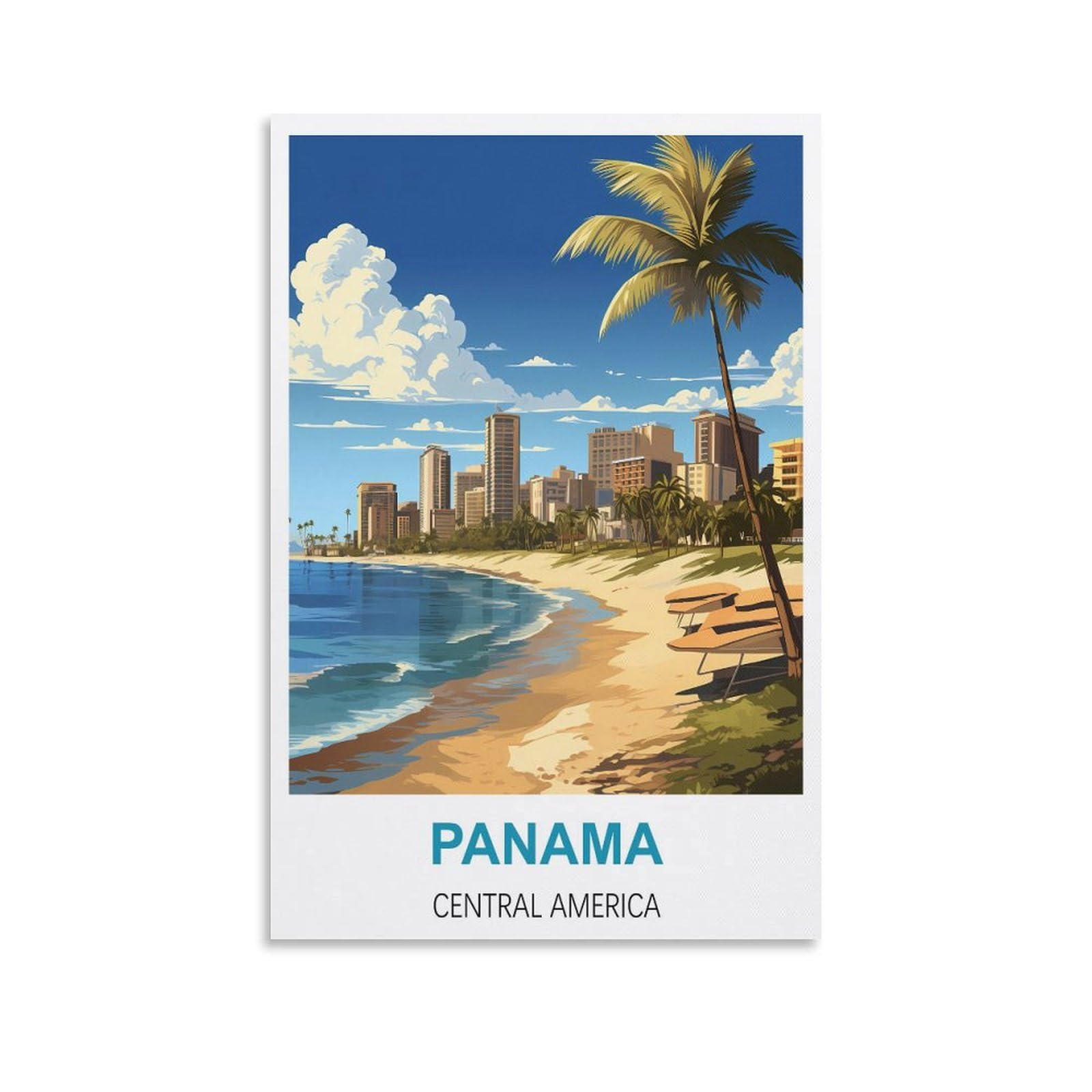 Metal Sign Tin Sign,Panama Central Americas,Cave Signs Art Plaque Poster Wall Decor for Home Kitchen Bar Club Coffee Shop Orchard Decoration 30x30cm