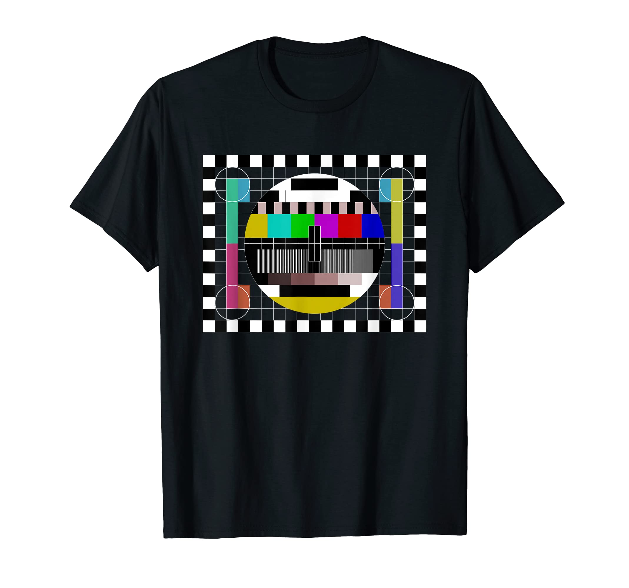 Retro Gift Ideas for Fans Geeks NerdsTV Test Card Pattern Image Retro T-Shirt