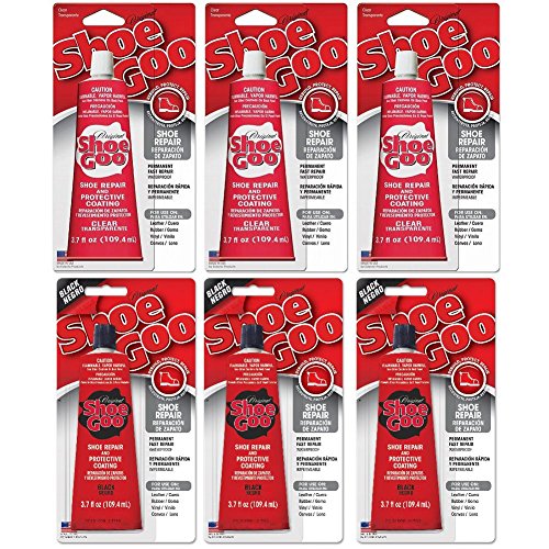 Shoe GOO para reparación de zapatos 3,7 oz. (Clear, Negro)
