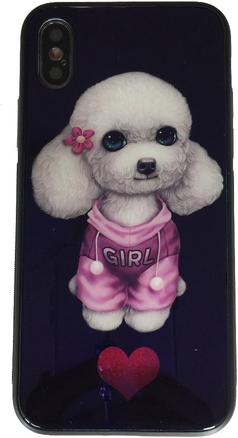 iPhone X Case, Azure Stone Series Lovely Puppy Soft Shell Case for iPhone X (IPX-04)