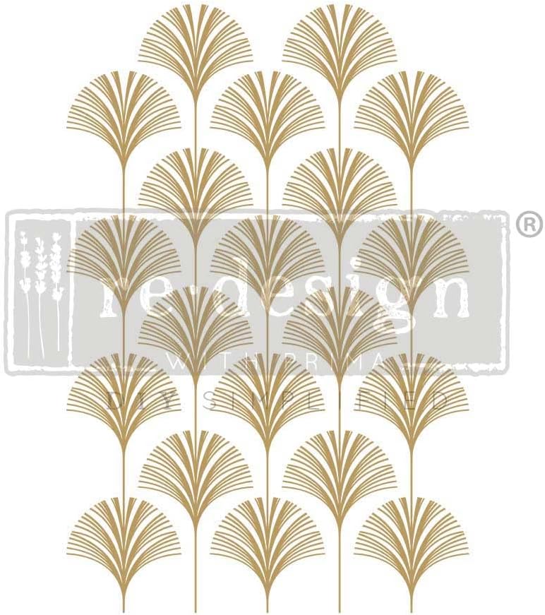 Redesign Décor Transfers®-24x35-Interlinked Fans-Total Sheet Size 24x35, Cut into 3 Sheets Wall Decals DIY Wallpaper Wall Stickers Murals Decor 655350659943