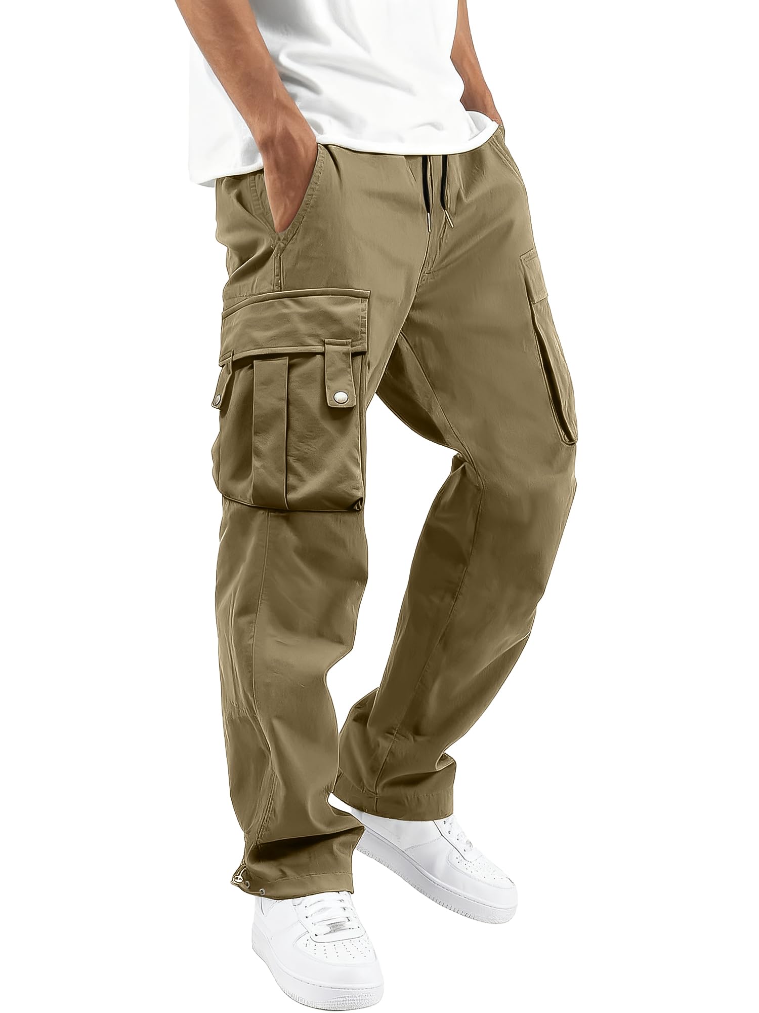 HOTake Men's Relaxed Fit Stretch Cargo Pants