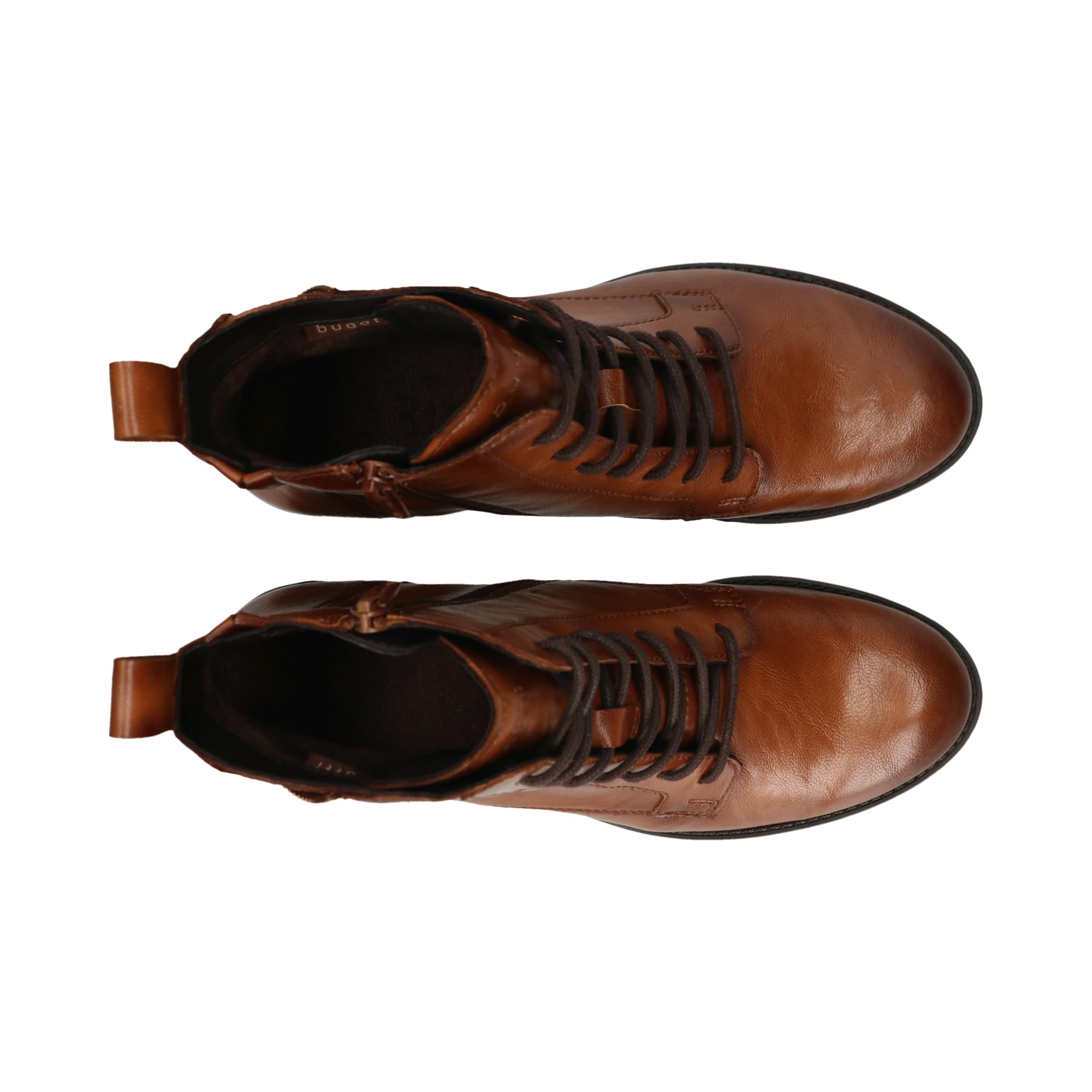 bugatti Damen Schnür-Stiefeletten 415AFS3X5000-6100 Weite Normal Reißverschluss