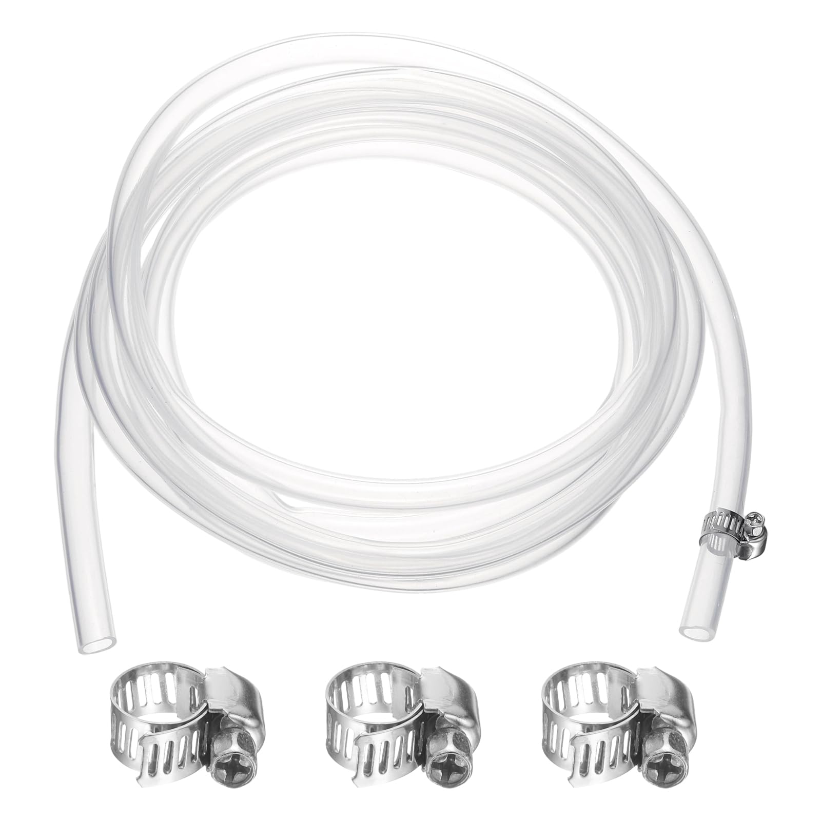 Tube en silicone flexible pour transfert d'eau et huile sans fuite avec ses pinces