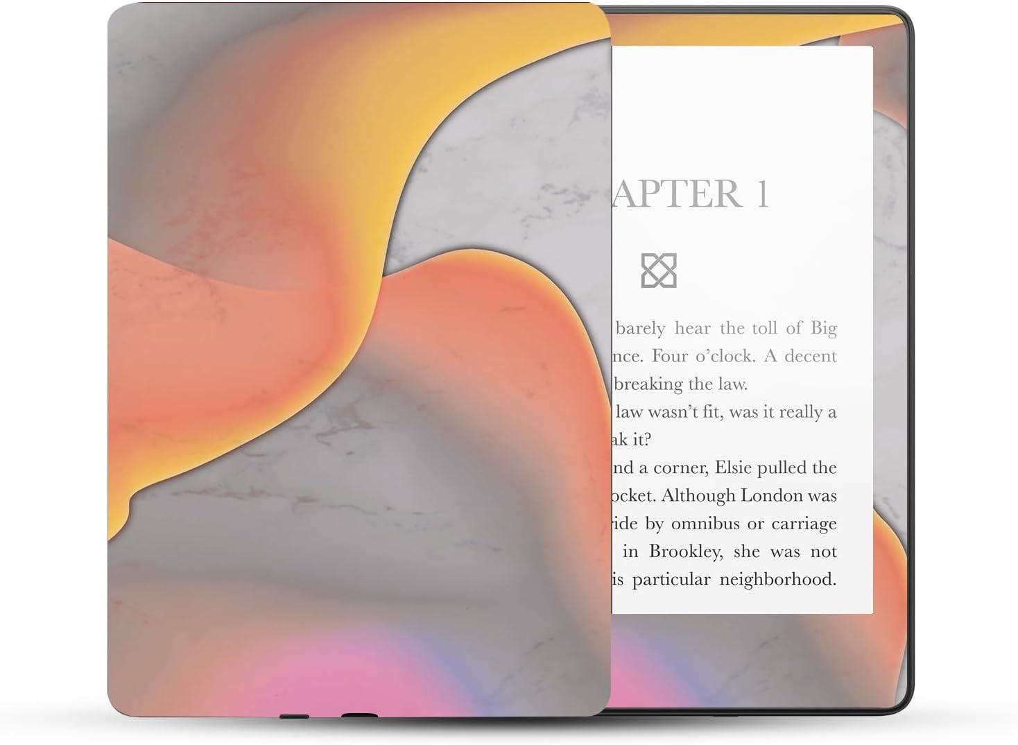 MightySkins Skin Compatible With Amazon Kindle Paperwhite 5 6.8-inch 11th Gen (2021) Full Wrap - Marble Magma | Protective, Durable, and Unique Vinyl Decal wrap cover | Easy To Apply | Made in the USA