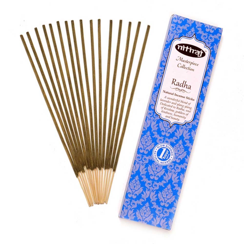 Masterpiece Collection Incense 2-Pack 25gm 1 Hour per Stick Radha