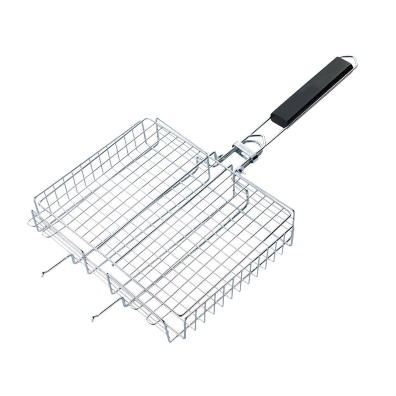 ifundom 1Pc Folding Bbq Grill Rack Durable Outdoor Barbecue Tool for Fish Chicken and Vegetables Fire Resistant Compact Design for Easy Transport and Storage