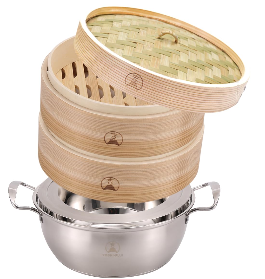 Amazon | 【吉冨士工芸】 杉せいろセット 蒸し器 中華 せいろ セイロ 