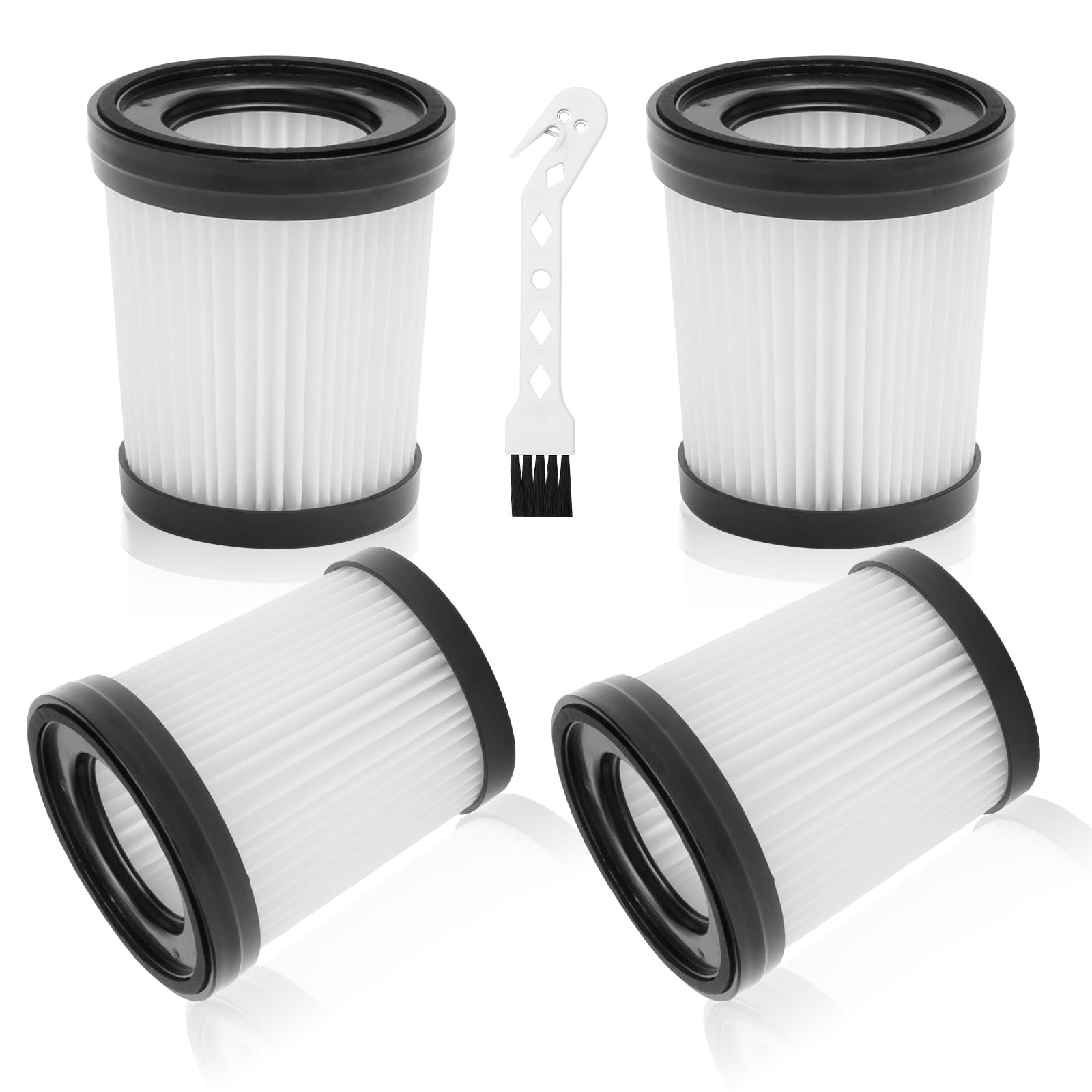 4 Filtros HEPA de Repuesto para aspiradora Lubluelu 202, filtro de repuesto Fabuletta FSV001 FSV101, filtro HEPA compatible con Oraimo OSV-102, Girnoor G160 G165 Afoddon A300