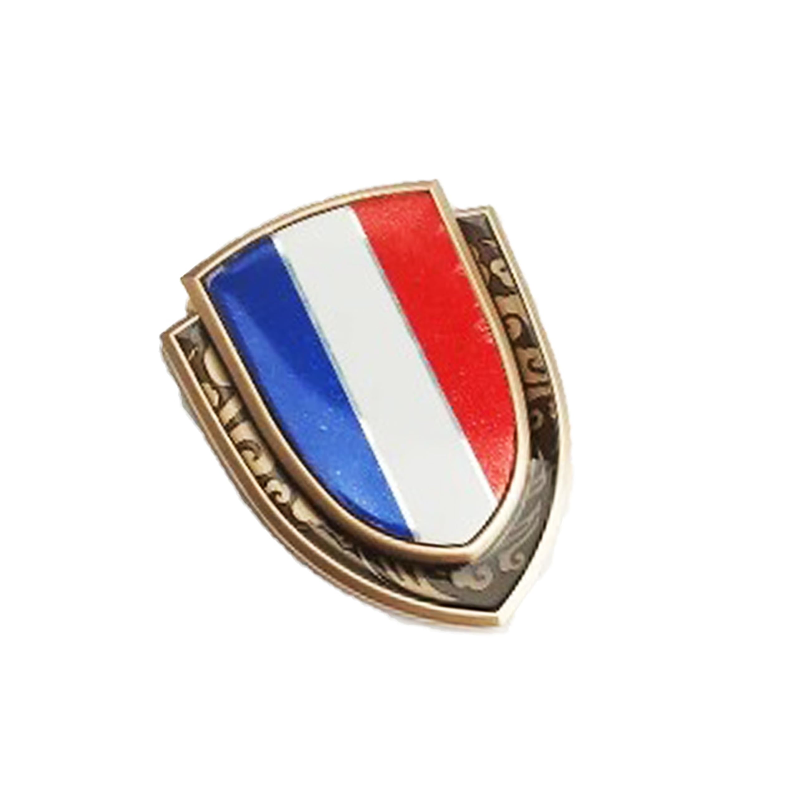 Amazon.co.jp: 金属 フランス国旗ステッカー シール デカール 