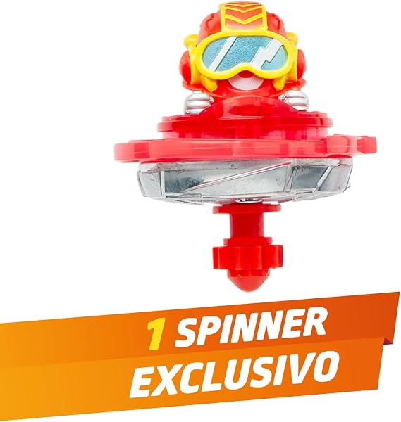 SUPERTHINGS KAZOOM Power – Kazoom Spinner – Doc Vroom. Incluye 1 Cápsula Kazoom, 1 peonza Kazoom y 1 Tira. - 3