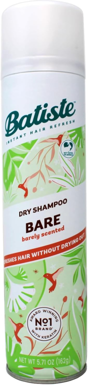 Dry Shampoo, Bare Fragrance, Refresh Hair and Absorb Oil Between Washes, Waterless Shampoo for Added Hair Texture and Body, 6.35 OZ Dry Shampoo Bottle