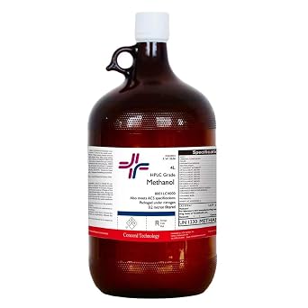 Methanol, HPLC, ACS, 99.9% Min, 4-Liter, Case of 4