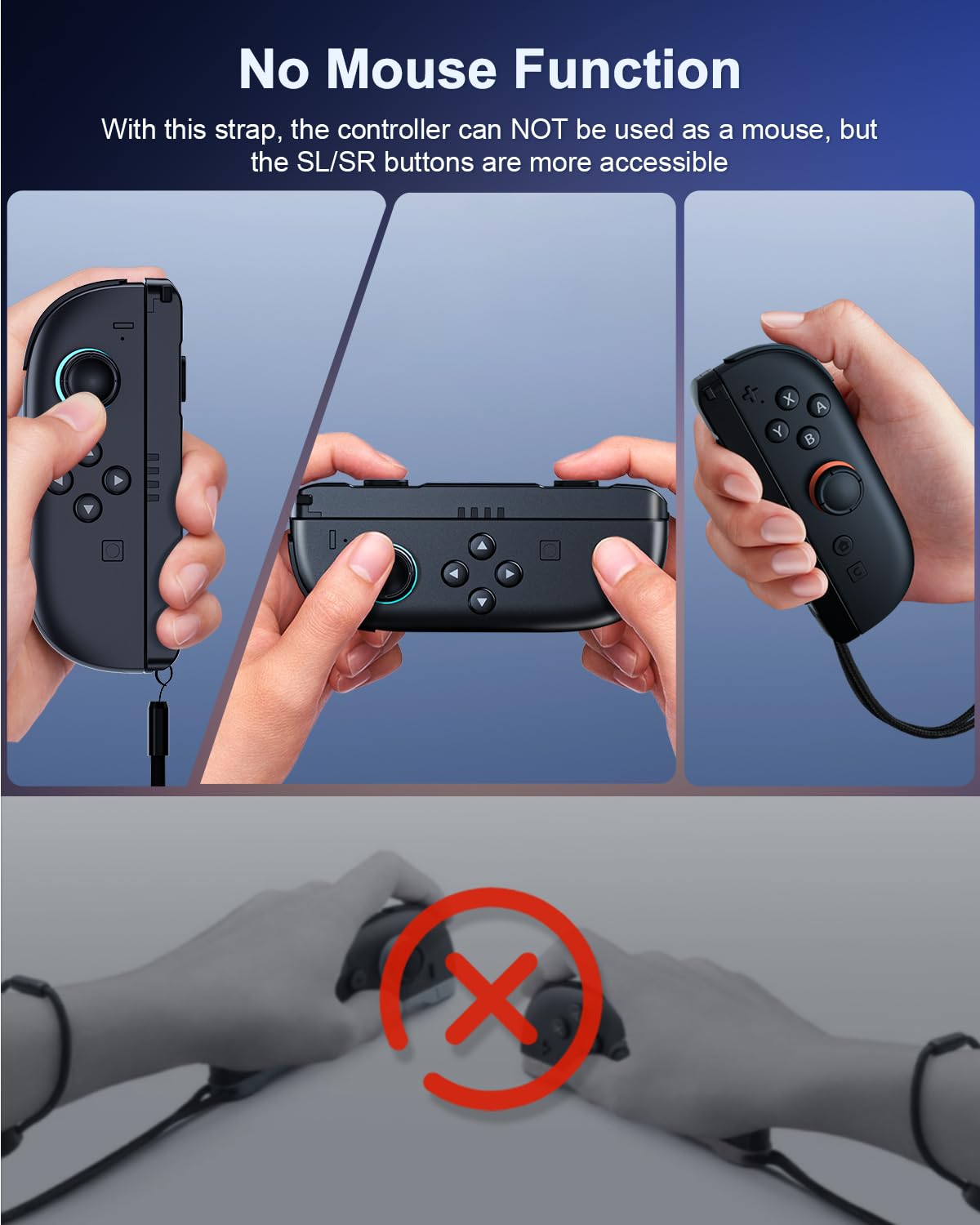 MENEEA [2 confezione] Cinturine per Nintendo Switch 2 (2025), Cinturine per Switch Joy-Con 2, Accessori ricambi per Joy-con controller for Switch 2 Braccialetto