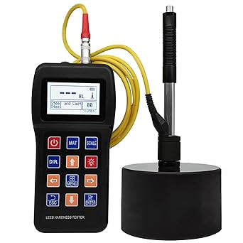 Metellme Portable Hardness Tester Kit, 7-in-1 HL, HV, HB, HRC, HRB, HRA, HS, Battery Powered, Rockwell Metal Hardness Meter Durometer for Steel, Aluminum Alloy, Copper