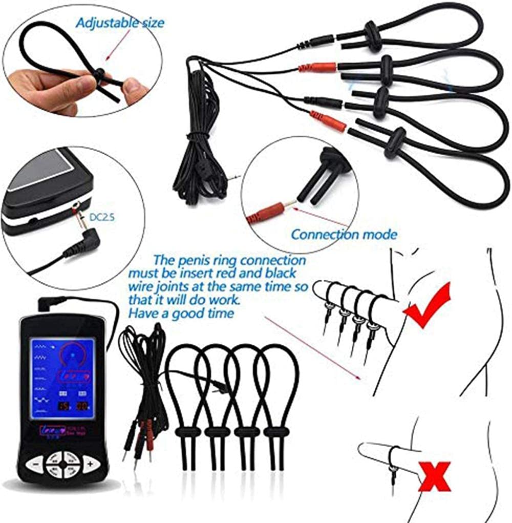 Electro Shock Sex Toys Pinces à ventouses pour mamelons Plugs anaux Cathéters Anneaux de pénis sonores Tampons de massage Stimulation électrique Adultes