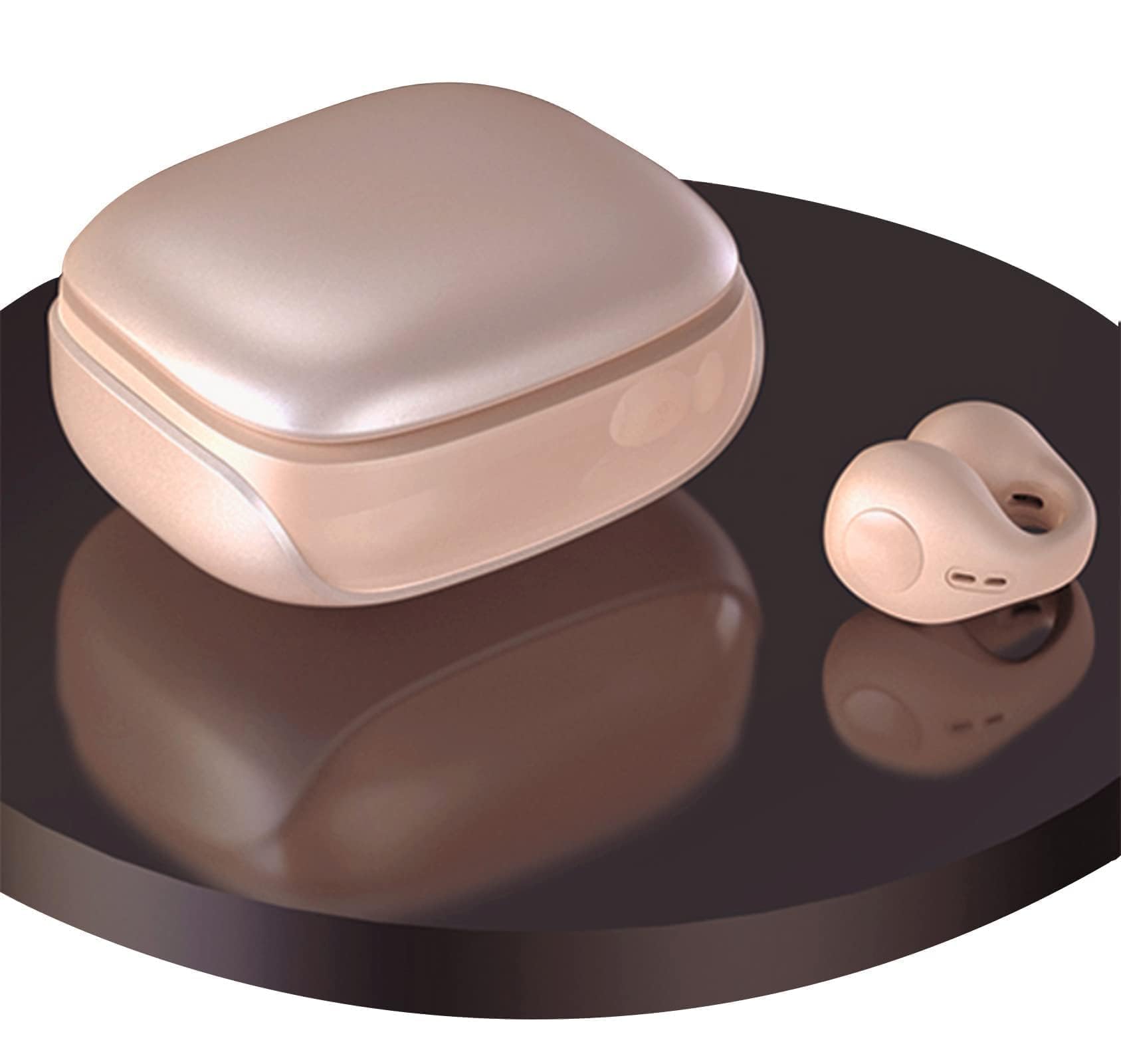 Wireless Ear Clips Ear Buds Clip On Earbuds Open Ear Headphones Bluetooth Wireless Ear Clip Bone Conduction Headphones Earbuds Headset Head Set Bone Conducting Induction Earphones