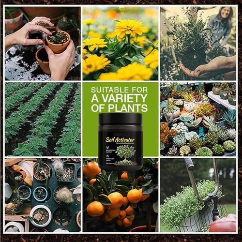 Image of 200g Soil Activator, Soil Pro Activator, Nauticos SoilActivator, Organic, Water-Soluble Formula for Uptake Nutrient & Root Development, Enhance Growth for Vegetables & All Plants (1)