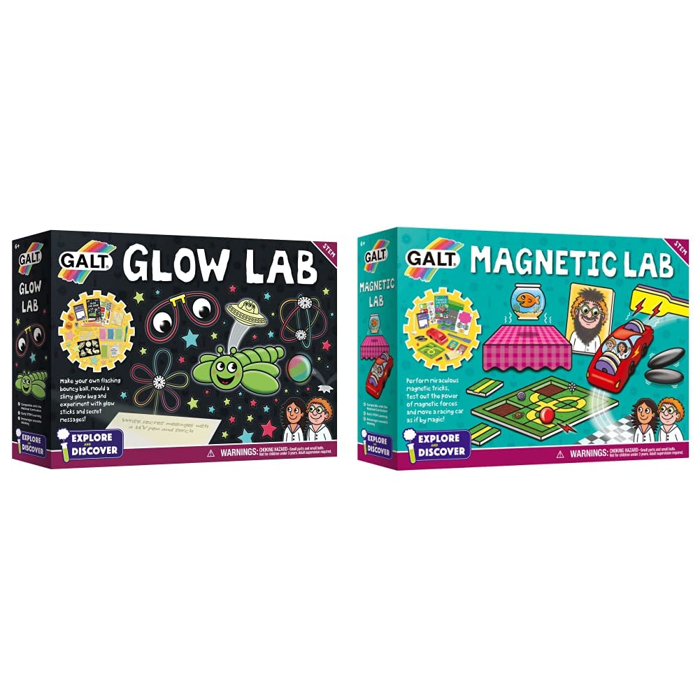 GaltToys, Glow Lab, Science Kit for Kids, Ages 6 Years Plus & Toys, Magnetic Lab, Science Kit for Kids, Ages 6 Years Plus