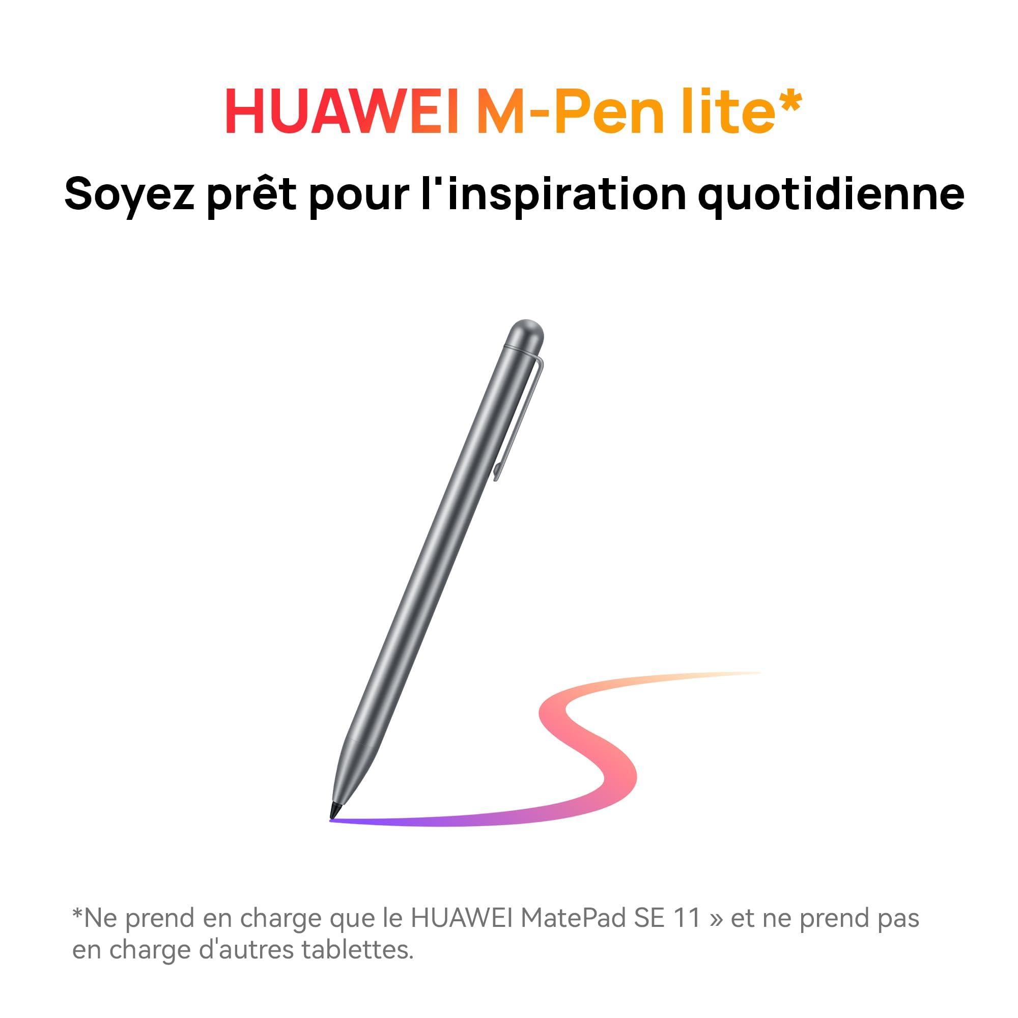 HUAWEI MatePad SE 11 Tablettes, Écran Fullview Eye Comfort 11 Pouces, 4+128G, Slim and Light 475g 6,9mm, Son époustouflant ajusté par Histen 9.0, Batterie de 7,700 mAh, Gris