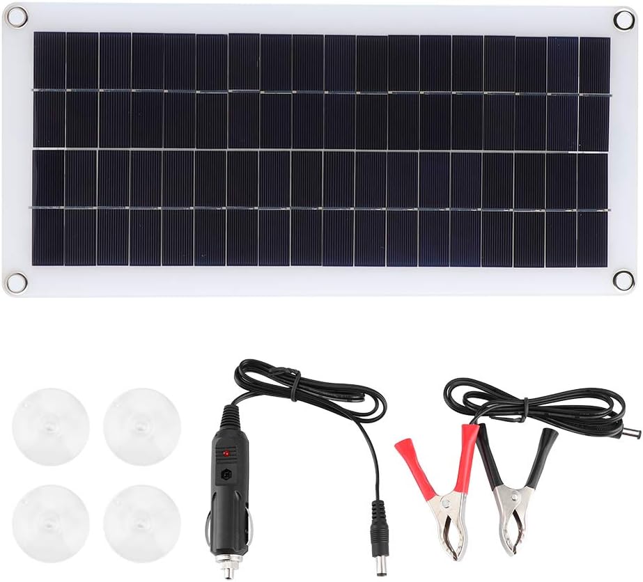 20w 18v Solar Panels, Solar Panels Outdoor Convenient Power Panels Camping and Travel Special Panels High-Efficiency Module Pv Power Supply