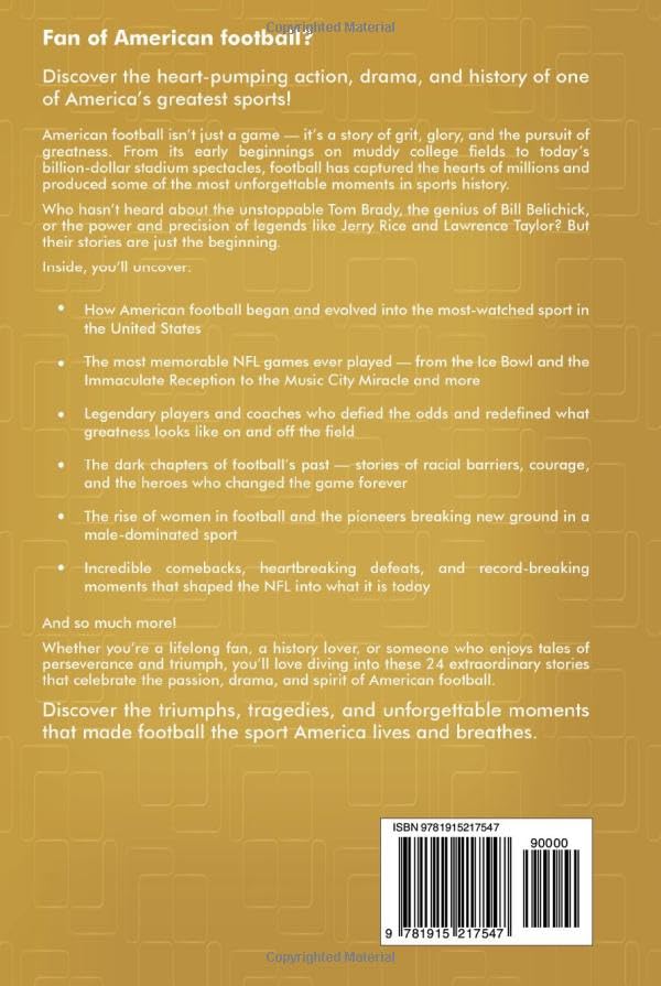 In The Game: 24 Short Stories About The Extraordinary Game Of American Football (Short Stories about different sports) - Image 2