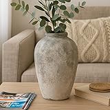 Dimensions : vase à grande échelle mesurant environ 40 cm de hauteur et 25 cm à son point le plus large, ce qui le rend idéal pour une table ou un placement au sol
