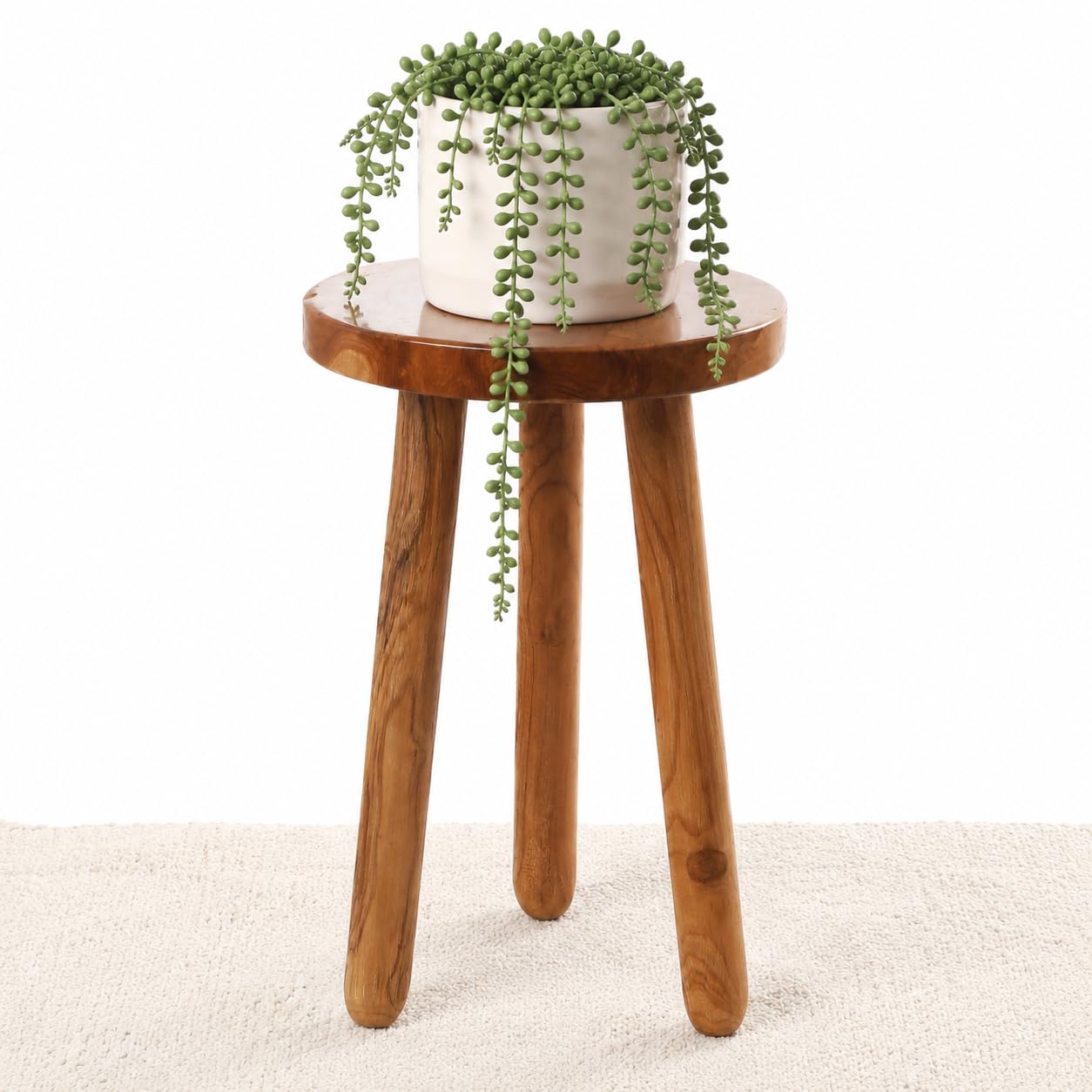 Amazon.com: JOLLYMER Teak Wood Plant Stand, 18
