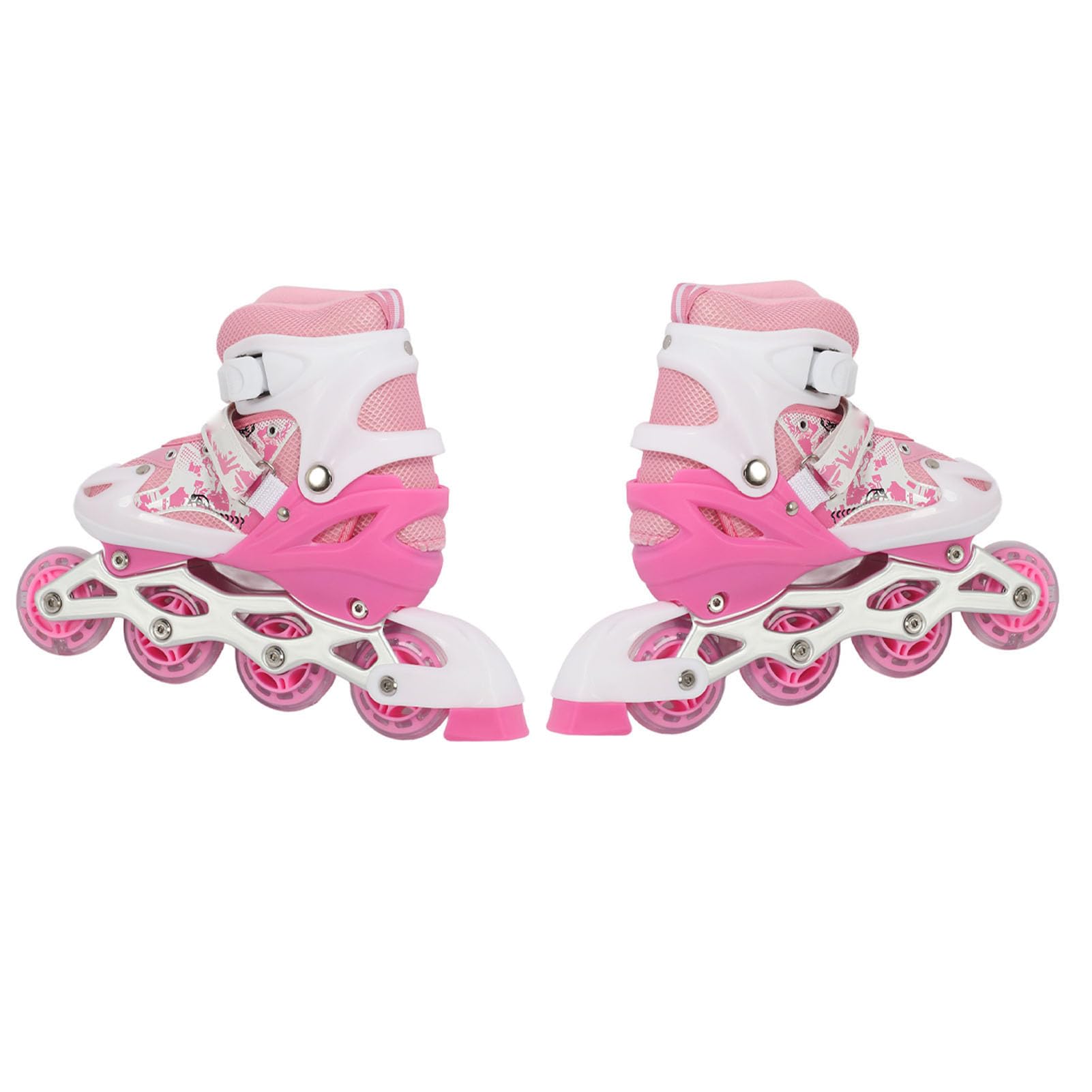 Tbest Wrotki dla Dzieci Kółka świecące Rozmiary 1-5 | Adjustable fit for boys and girls, indoor outdoor use, construction, comfortable padding