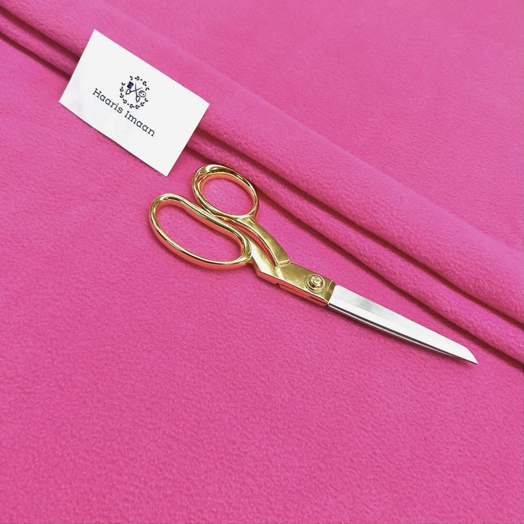Haaris Imaan Antipil Polar Fleece Fabric | Soft and Durable Fabric | Fleece for Blankets, Cushion, Animal Beds, Crafting, Toy | Fabric by The Meter (Cerise)