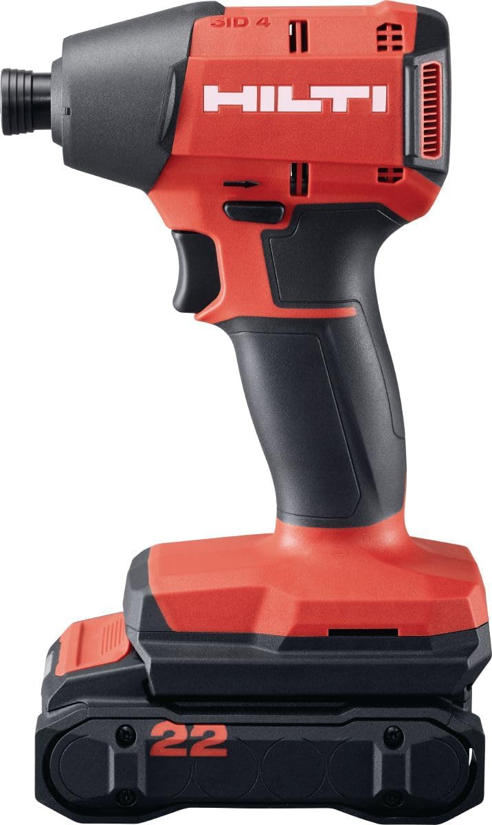 2324272 SID 4-22 Impact Driver for NURON Batteries (Compact, 3000 rpm). Does not include case. Does not include batteries or charger. Weight 0.85 kg. Only for Hilti NURON batteries)