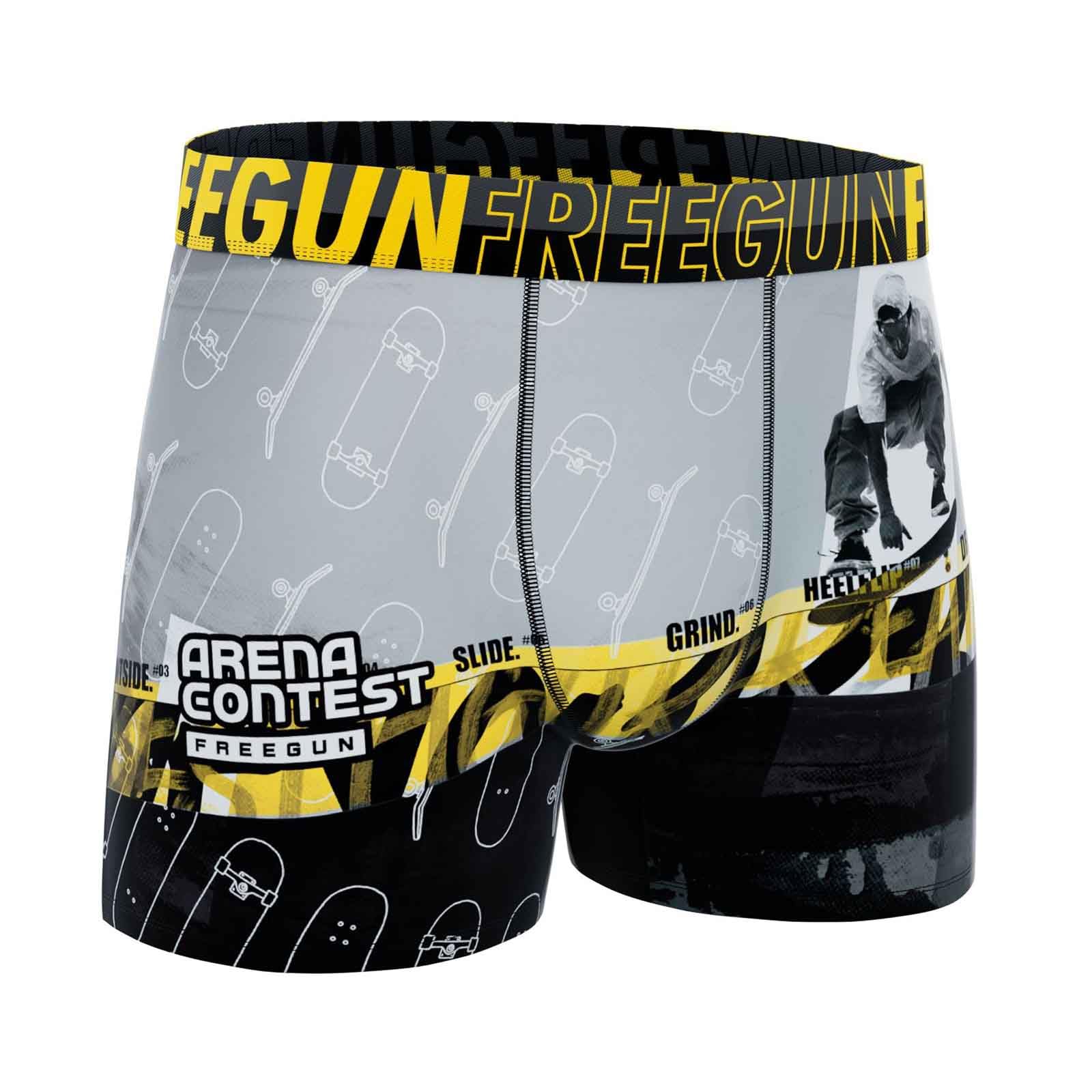 FREEGUN Lot de 6 Boxers Garçon Premium