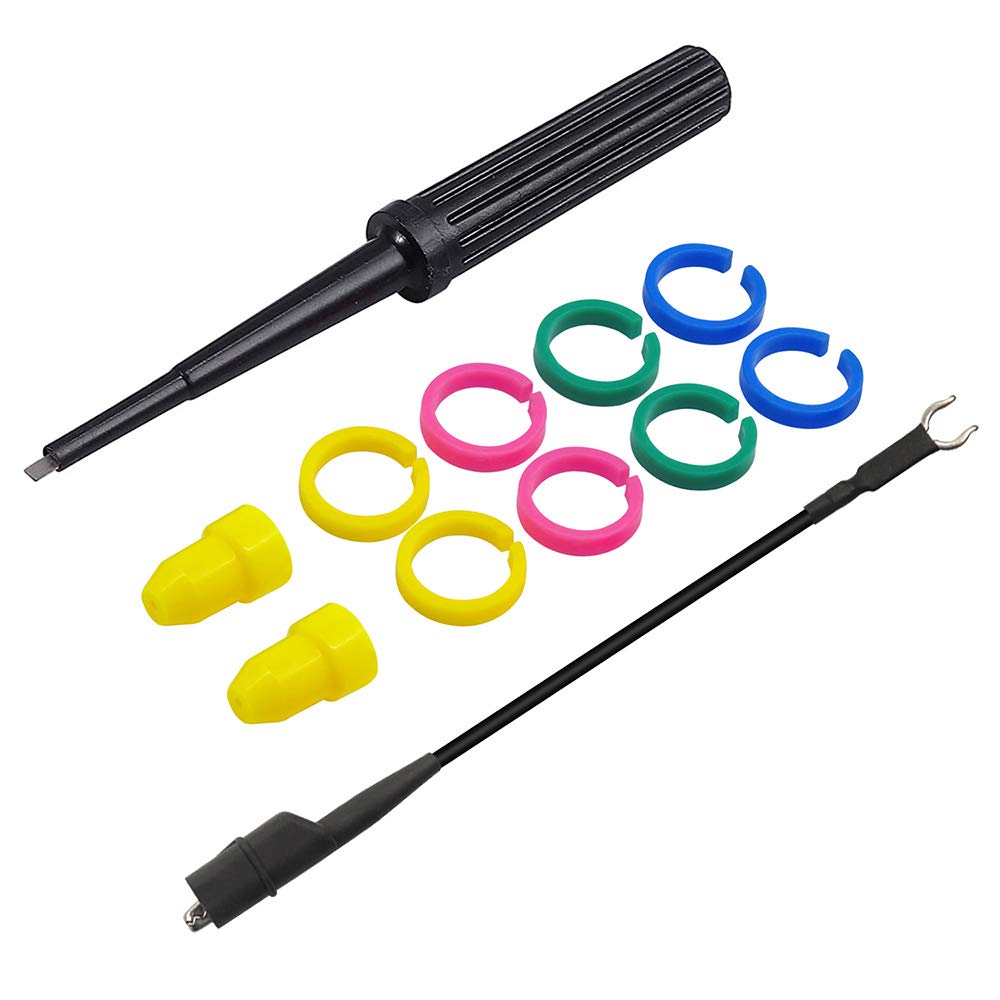 2PCS P6100 Oszilloskop Sondenkit 100MHz Scope Clip Testsonde für Oszilloskop mit BNC zu Mini Hakenleitungen, BNC Stecker zu BNC Stecker Kabel