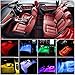 Car LED Strip Light, DLAND Multicolor Music Car Interior Lights with 4pcs 48 LEDs, Music LED Lighting Kit Underdash Lighting Kit with Sound Active Function and Wireless Remote Control.