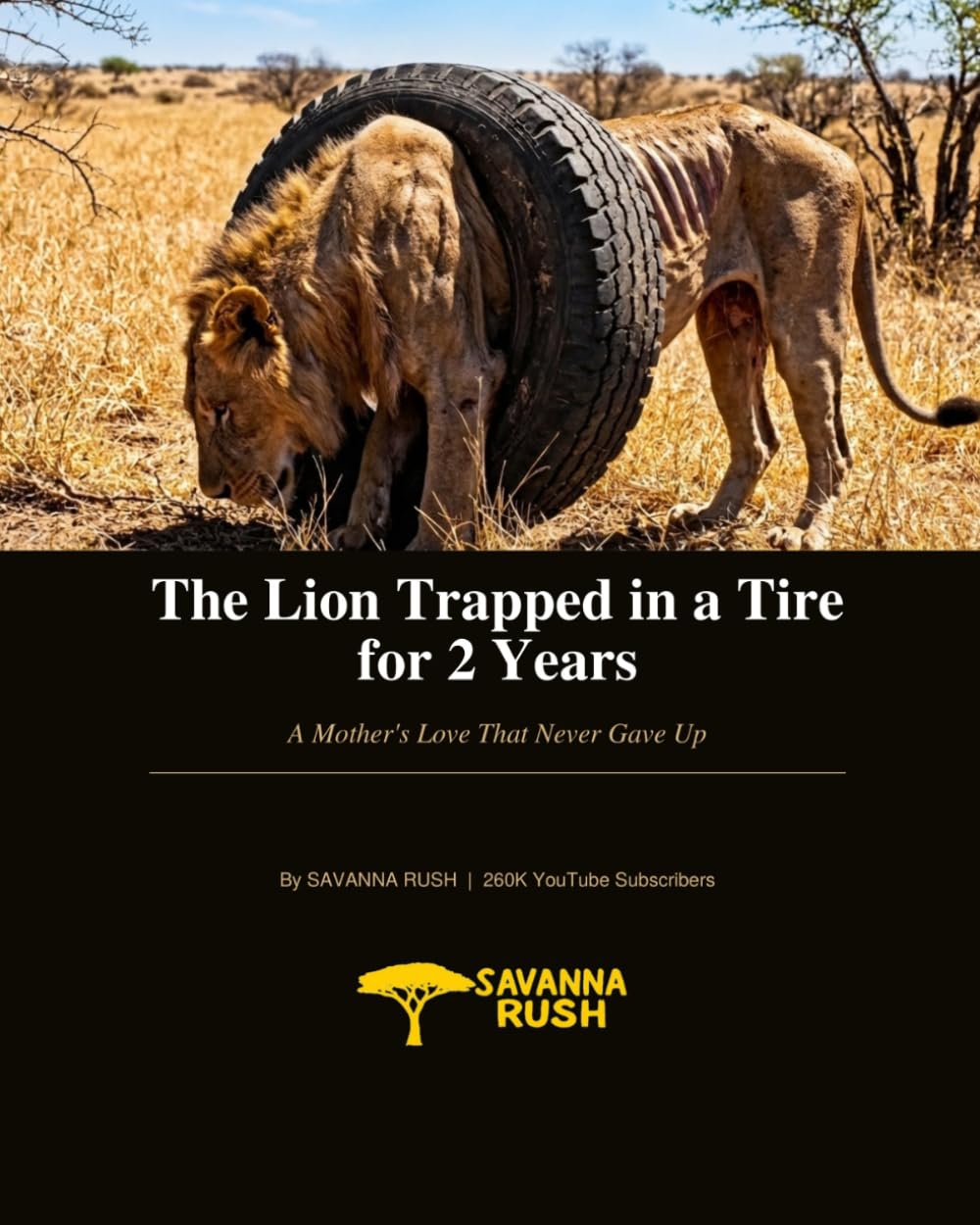 The Lion Trapped in a Tire for 2 Years: A Mother's Love That Never Gave Up (SAVANNA RUSH Wildlife Stories)