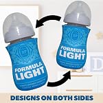 American Beer Themed Coozies for Baby Bottles - Funny Gift for New Parents & Baby Showers - (2 Premium Designed Neoprene Coozies + BPA/Lead/Phthalate Free Bottle Included)