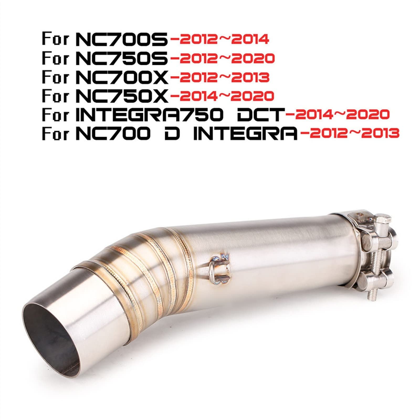 Z900 51mm Motorcycle Exhaust Modified Middle Pipe Link Pipe Slip On Section Muffler For Kawasaki Z 900 A2 Z900e 2017 2018 2021