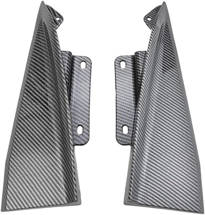 for Ford Mustang S650 GT Ecoboost 2024 2025 RTR Style Rear Bumper Lower Side Corner Spoiler Guard Diffuser Splitter(Carbon Fiber Look)