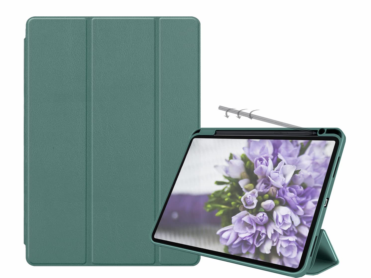 ORRINKART Smart Case Cover for MI Xiaomi pad 5 10.95 Inch 2022 Models Pen Holder PU Leather Trifold Smart Case - Midnight Green (B0B6RTMLDF) Amazon Price History, Amazon Price Tracker