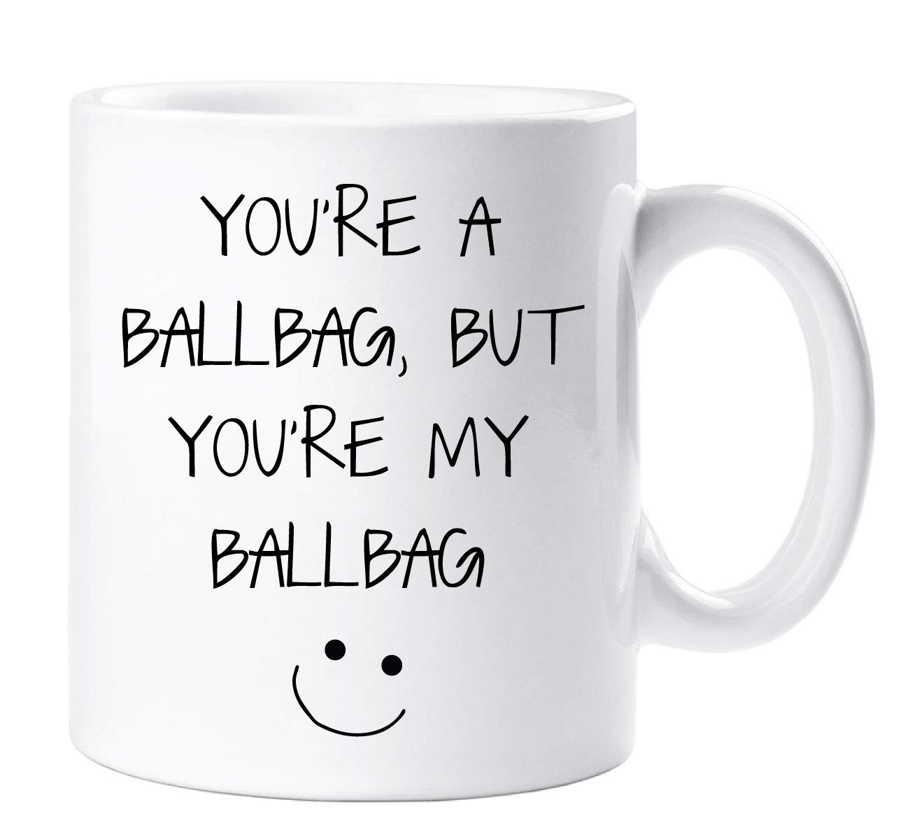 60 Second Makeover Men's White Limited You're A Ballbag But You're My Ballbag Mug Husband Birthday Boyfriend
