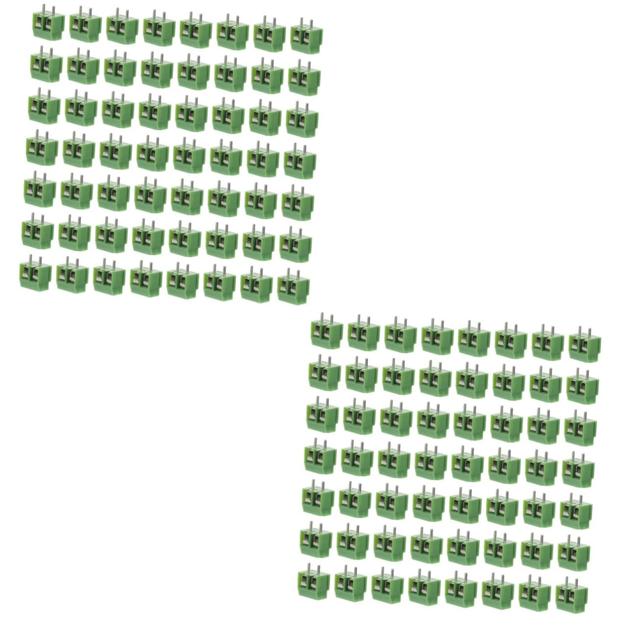 Mobestech Pcb Board 160 pcs screw terminals straight pin terminal blocks terminal blocks electrical quick connector screw terminal block connector circuit board panel plug copper