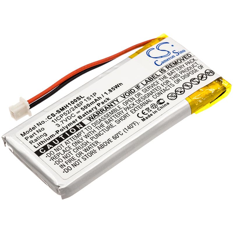 Battery For Sena SMH-10, SMH-10 Lifespan, 1ICP52/248P 1S1P,