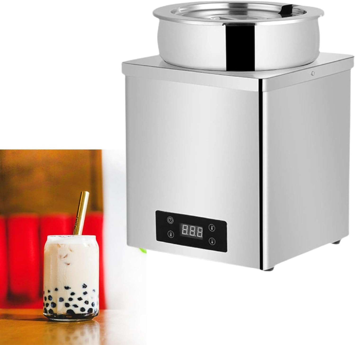 Olla Eléctrica Calienta Sopas 7L 600W, Mantenedor de Temperatura