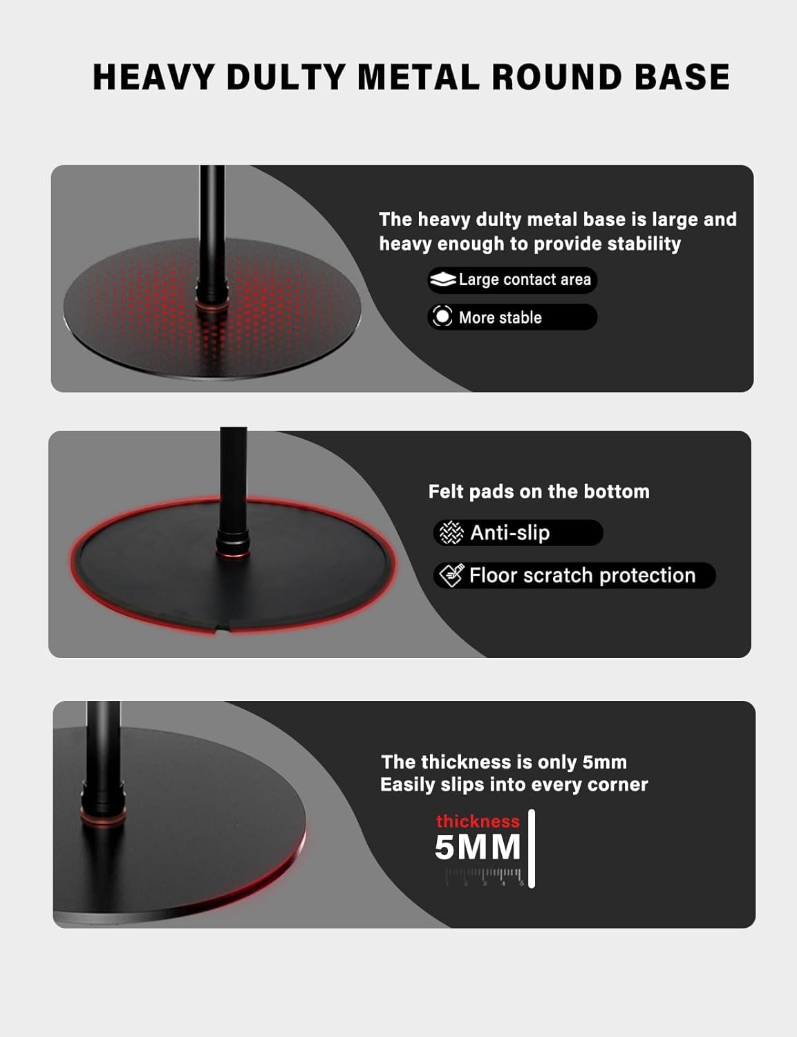 IFOOTAGE A400 Round Base Monopod Stand, 79'' Studio Light Stand with Flat Base, Aluminum Tripod Monopod for DSLR Camera, Video Light, Live Streaming, Vlogging, Payload 10kg/22lb
