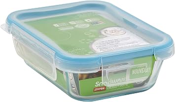 Snapware 6-Cup Total Solution Rectangle Food Storage Container, Glass