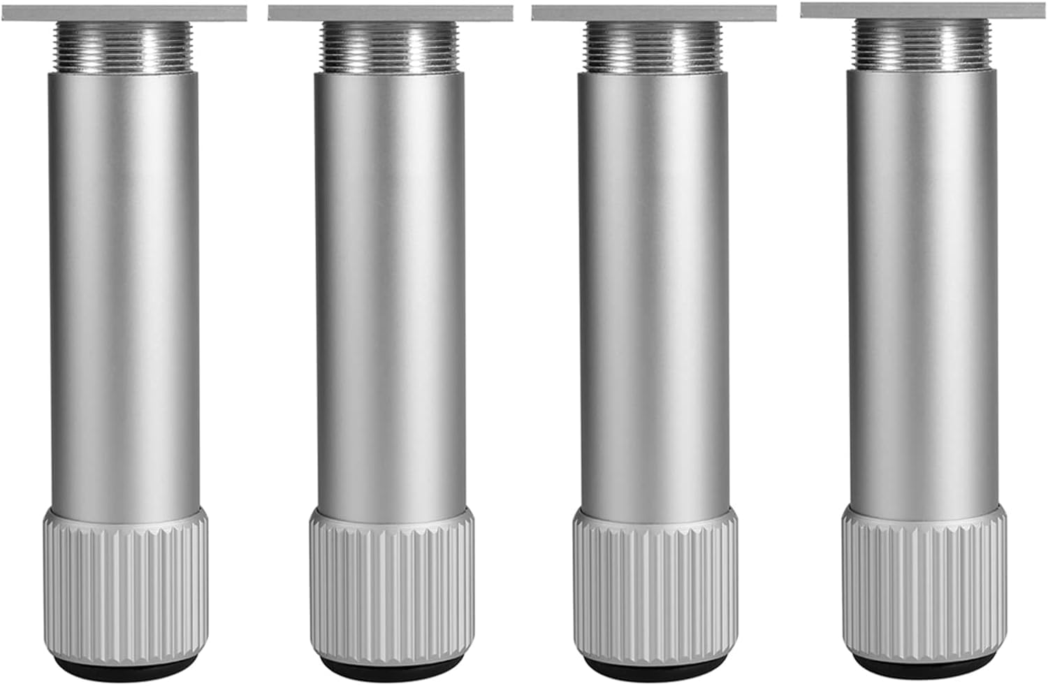 Rhllvj One Color Furniture Feet Stainless Steel Cabinet Feet, Adjustable Table Feet, Coffee Table Feet, Furniture Cabinet Sofa Bed Feet(6Cm (2. 36In))