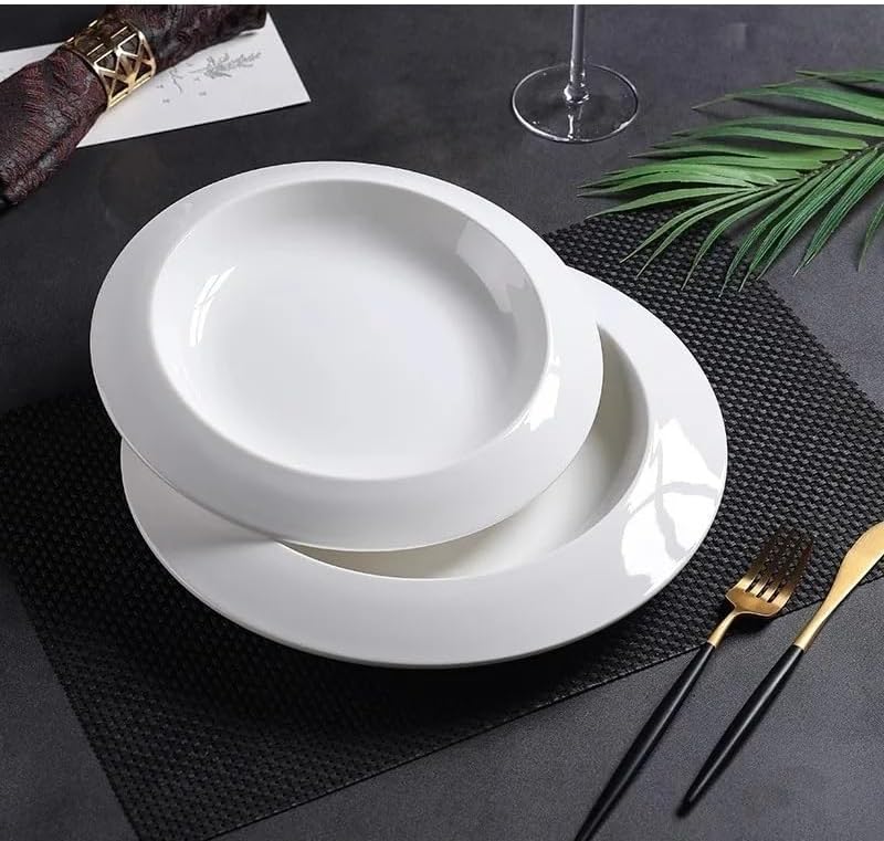 Snack Plate Creative Ceramic Soup Plate Restaurant Deep Dessert Pasta Tableware Dessert Plates
