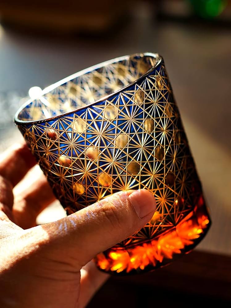 キリコのグラス？。 楽天市場】【LINE友達登録で5%OFF】 切子 菊つなぎ 2個 ペア