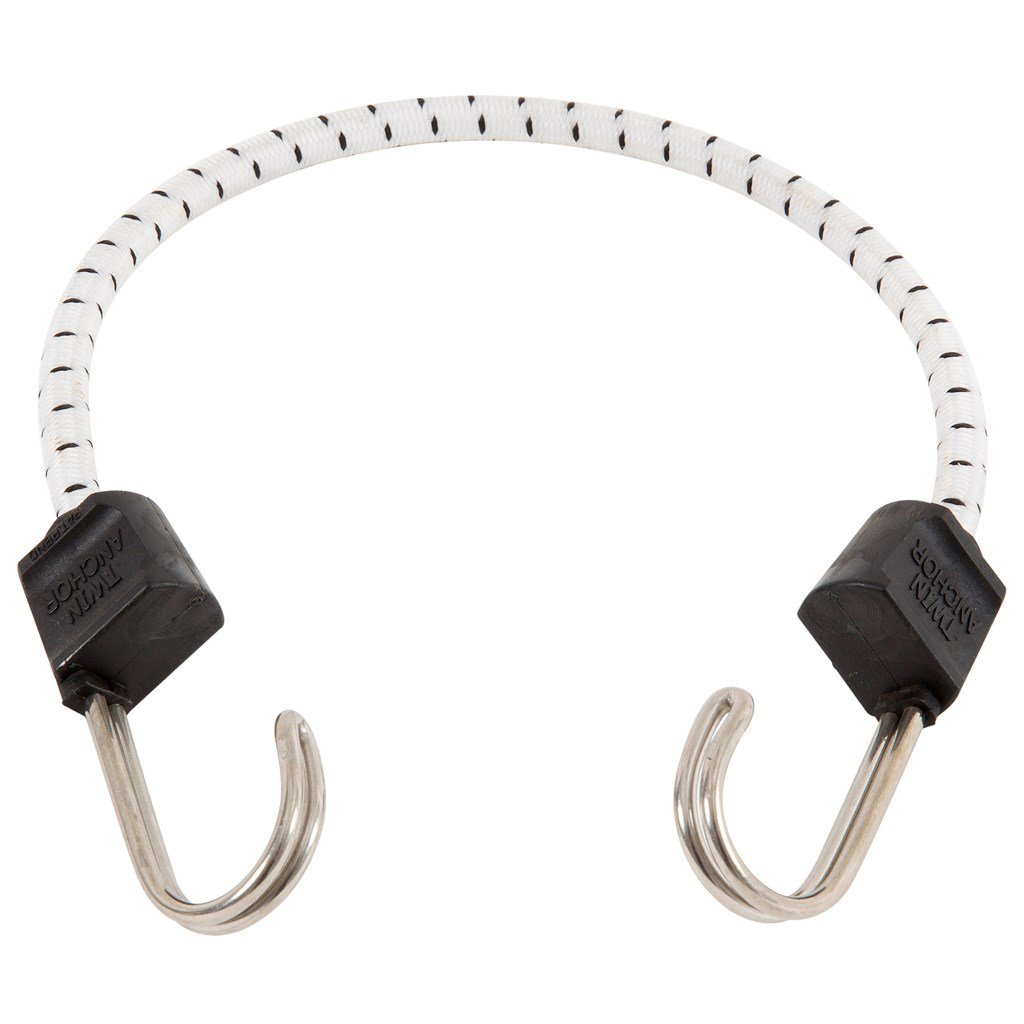 Keeper 06272 - Corda elastica per ancoraggio, 45,7 cm, con gancio in acciaio inox