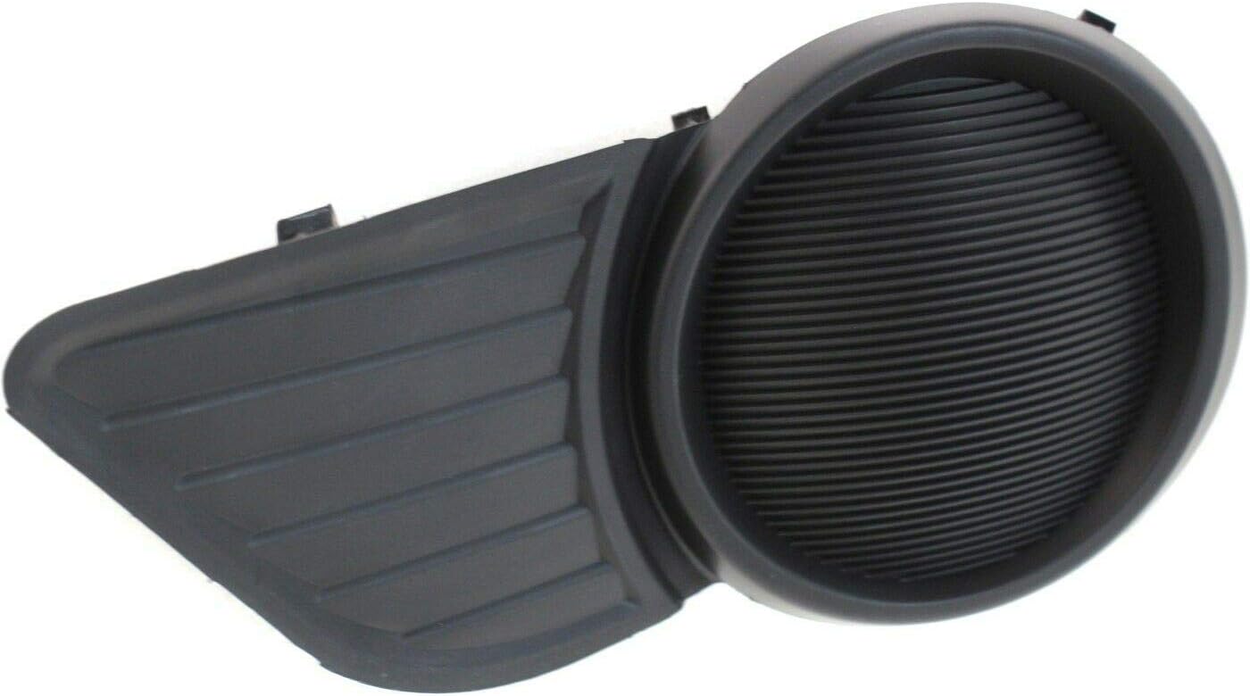 DAT AUTO PARTS Front Left Driver Side Fog Light Cover Replacement For 11-17 Toyota Sienna Black Textured TO1038169 5212808020